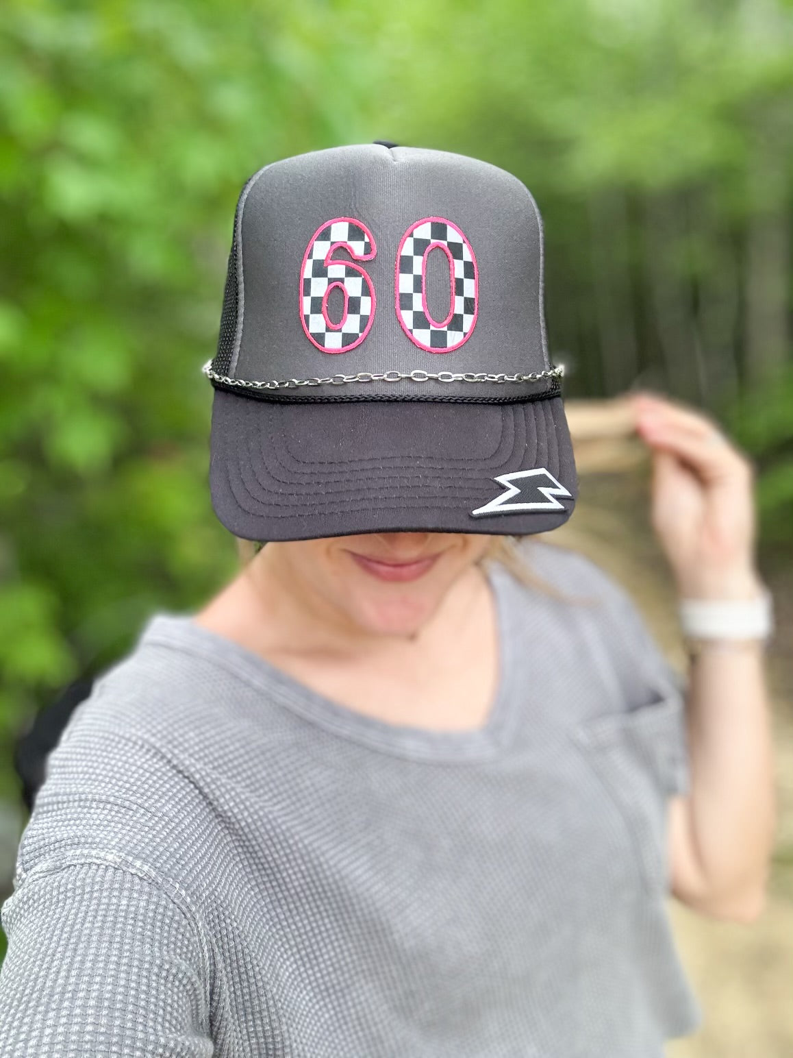 ADULT Personalized Number Patch Hats