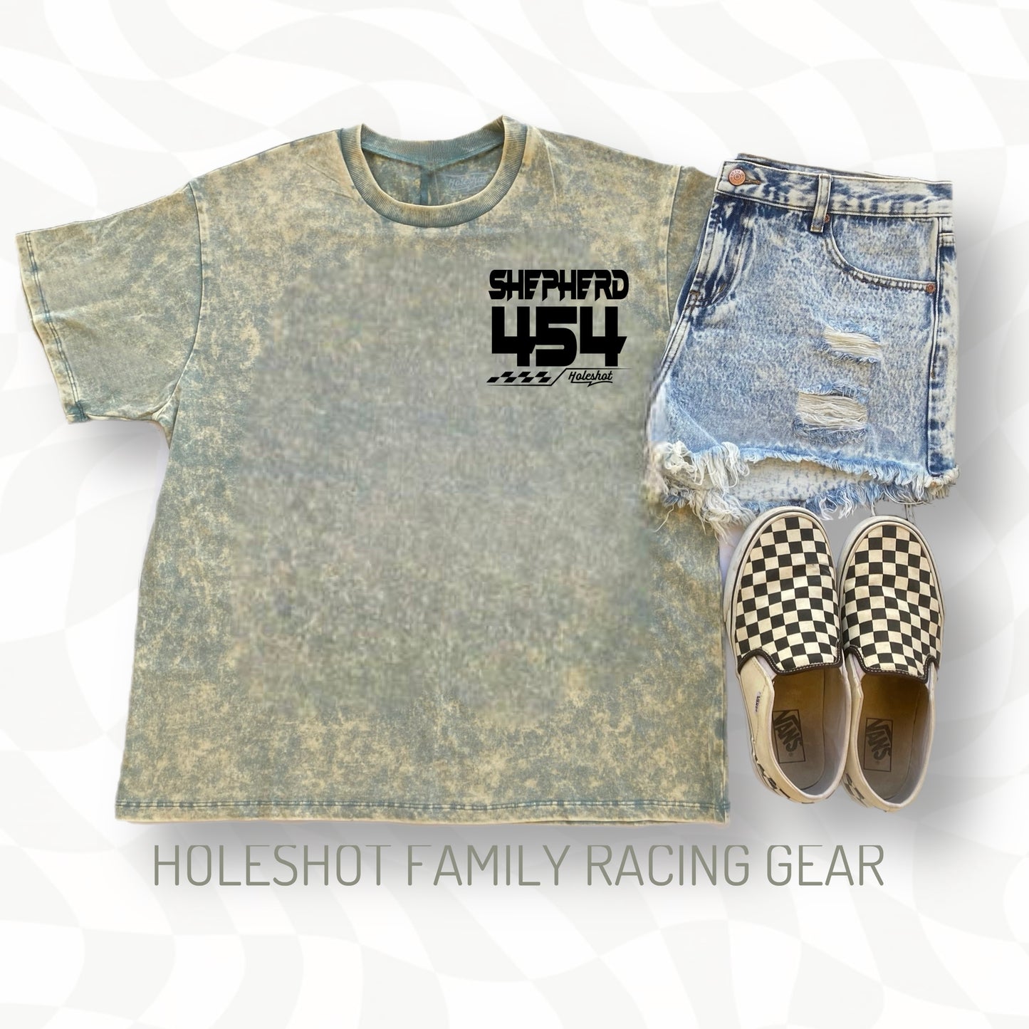 Acid Wash Personalized Tshirt