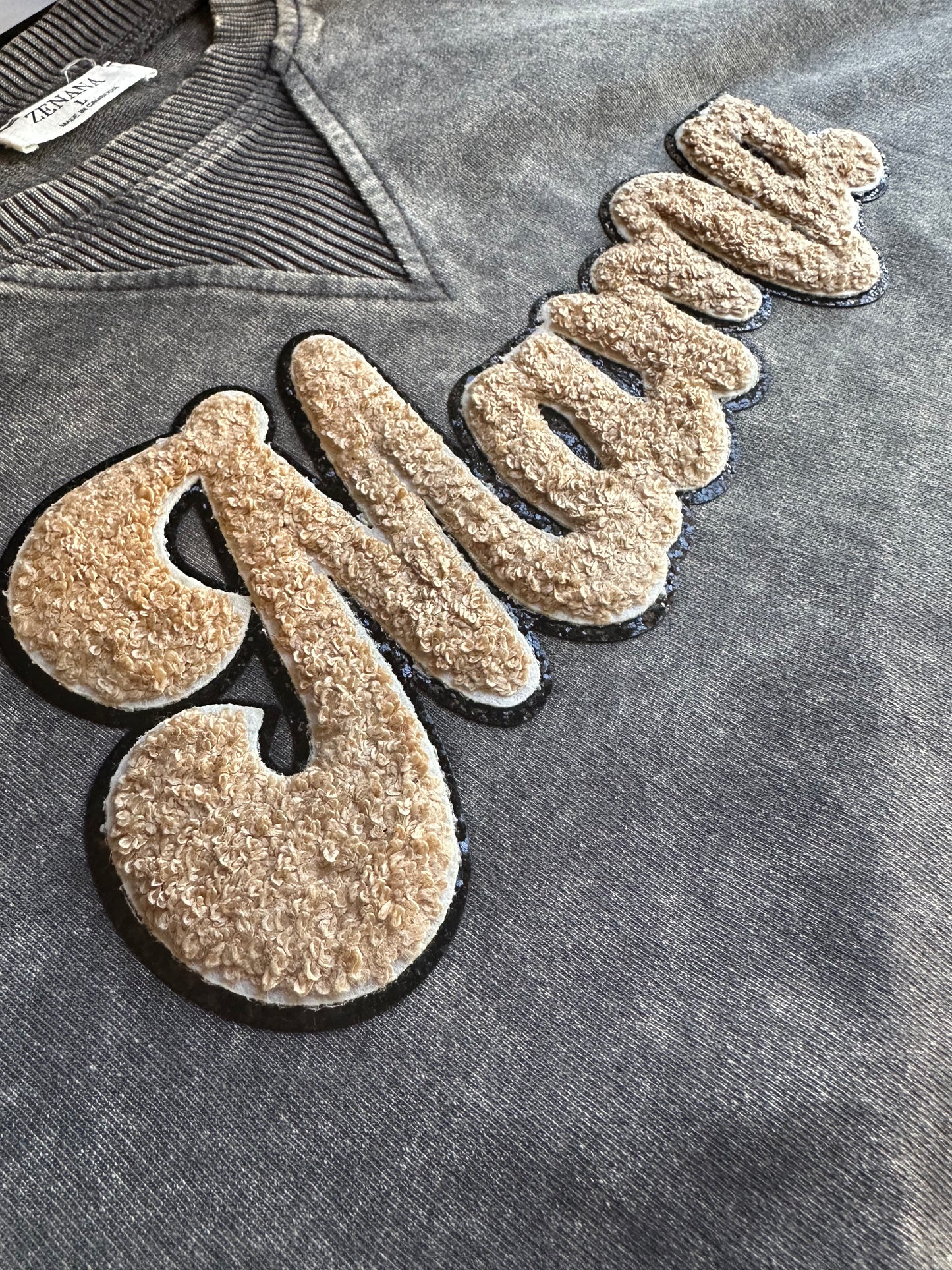 Chenille Patch Mama