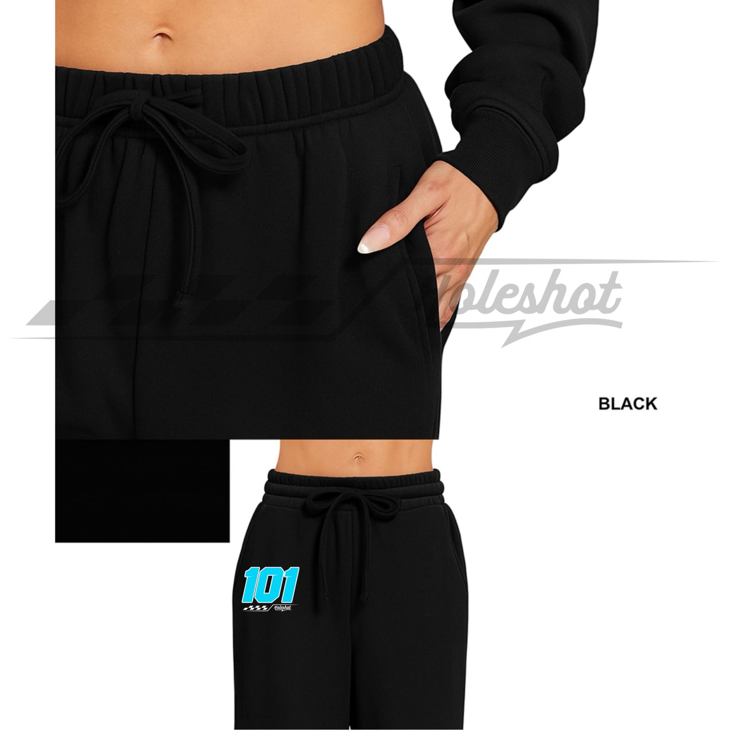 Women’s Pullover & Jogger Set Racer Collage