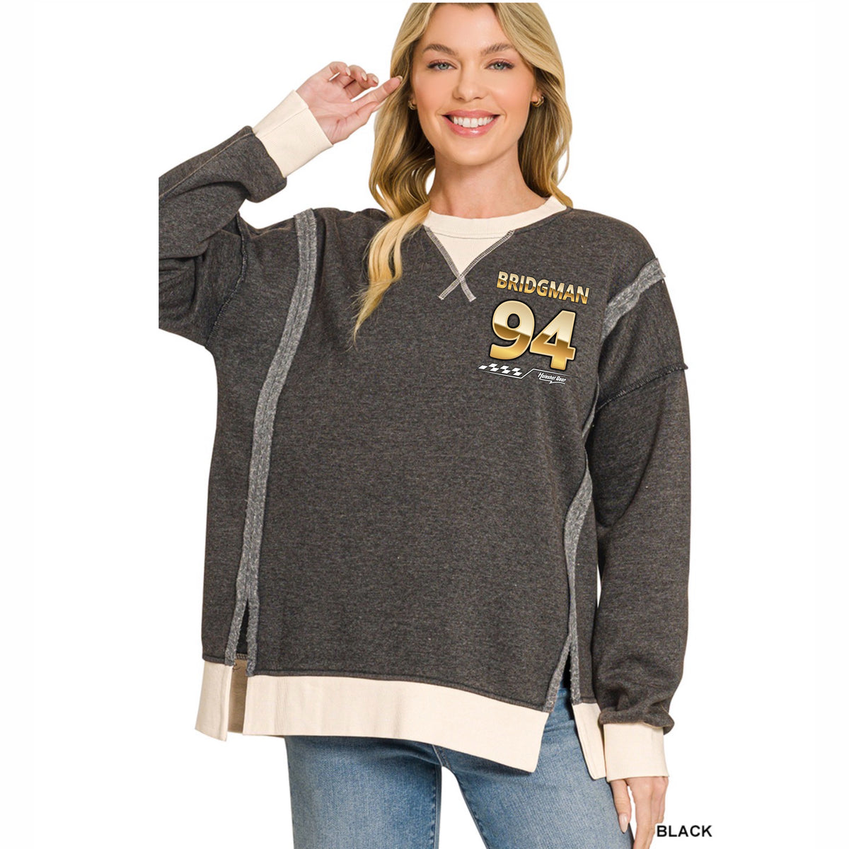 FLEECE ACID WASHED Pullover