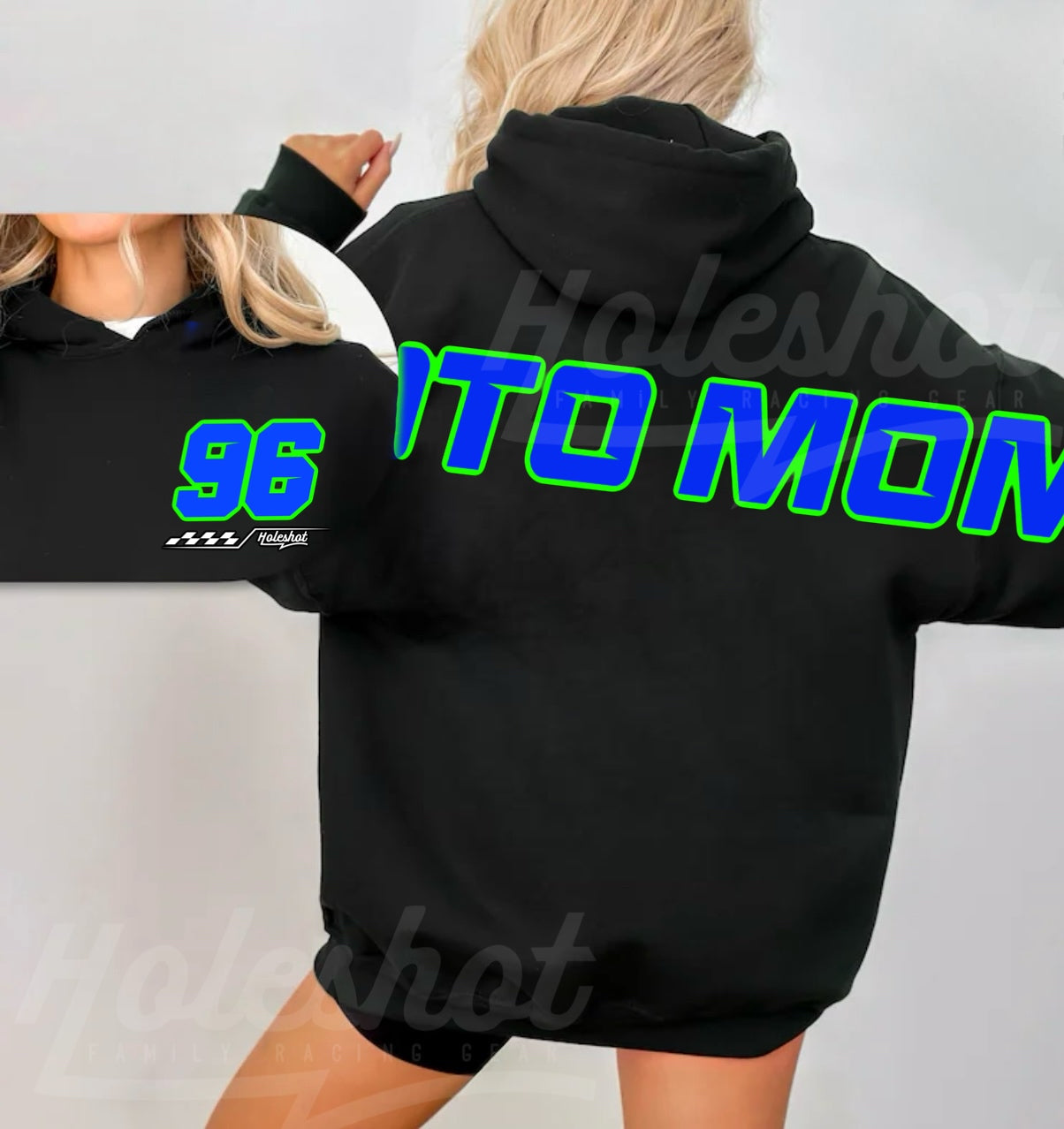 Moto Mom Over Sized Font Sweatshirt