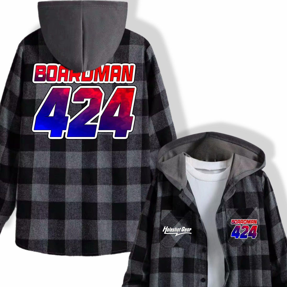 Youth Flannel Hooded Jacket