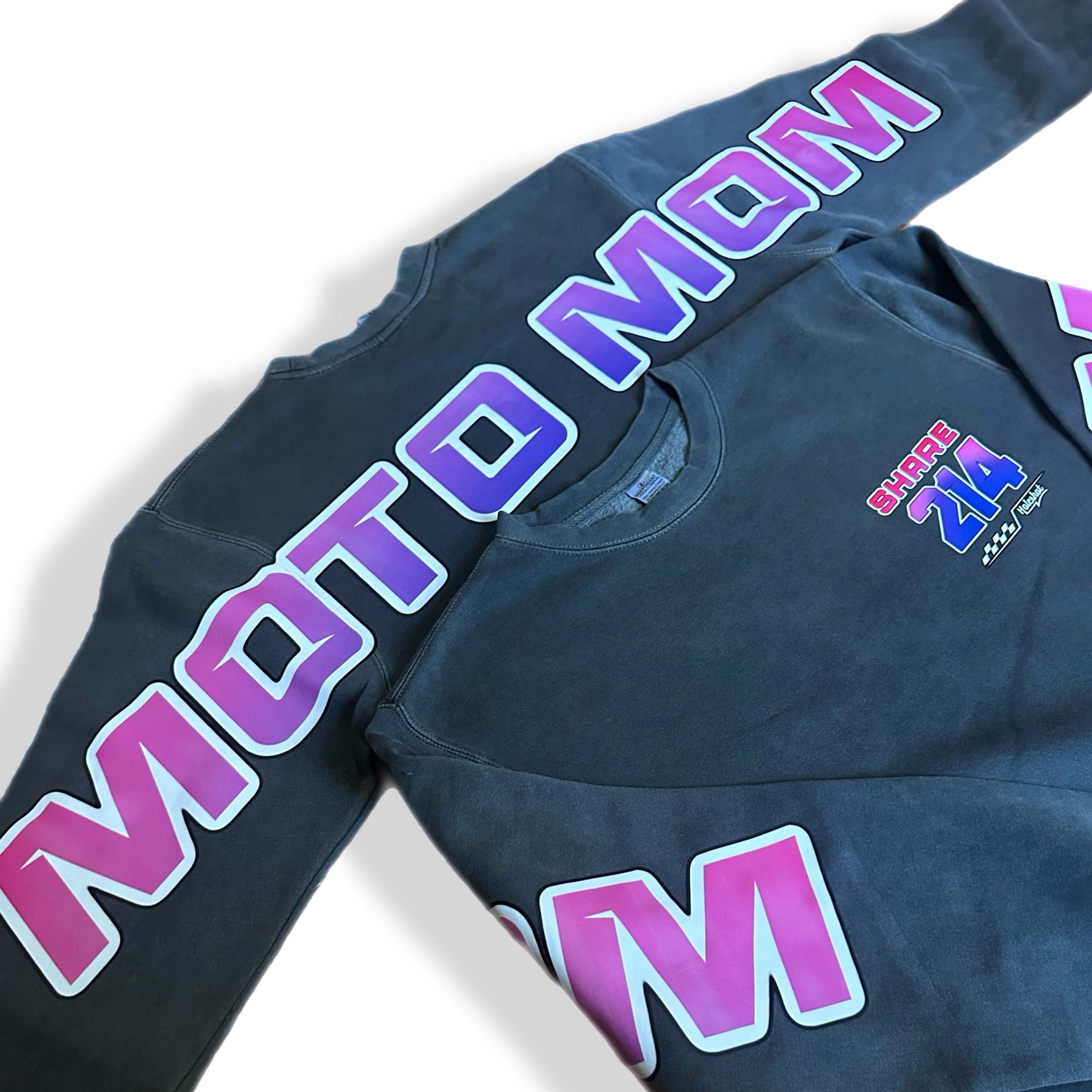 Moto Mom Over Sized Font Sweatshirt