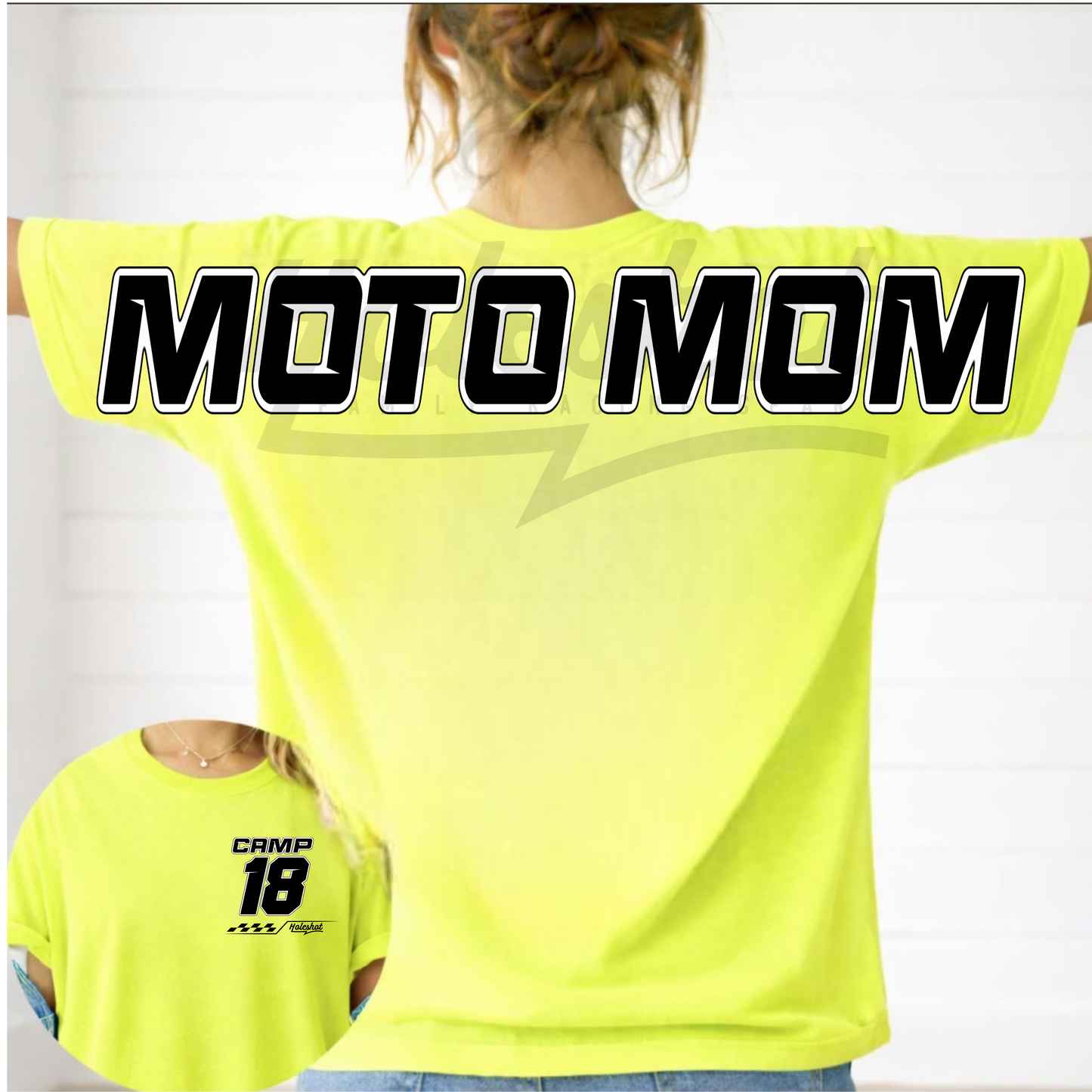 Moto Mom Over Sized Font Comfort Colors