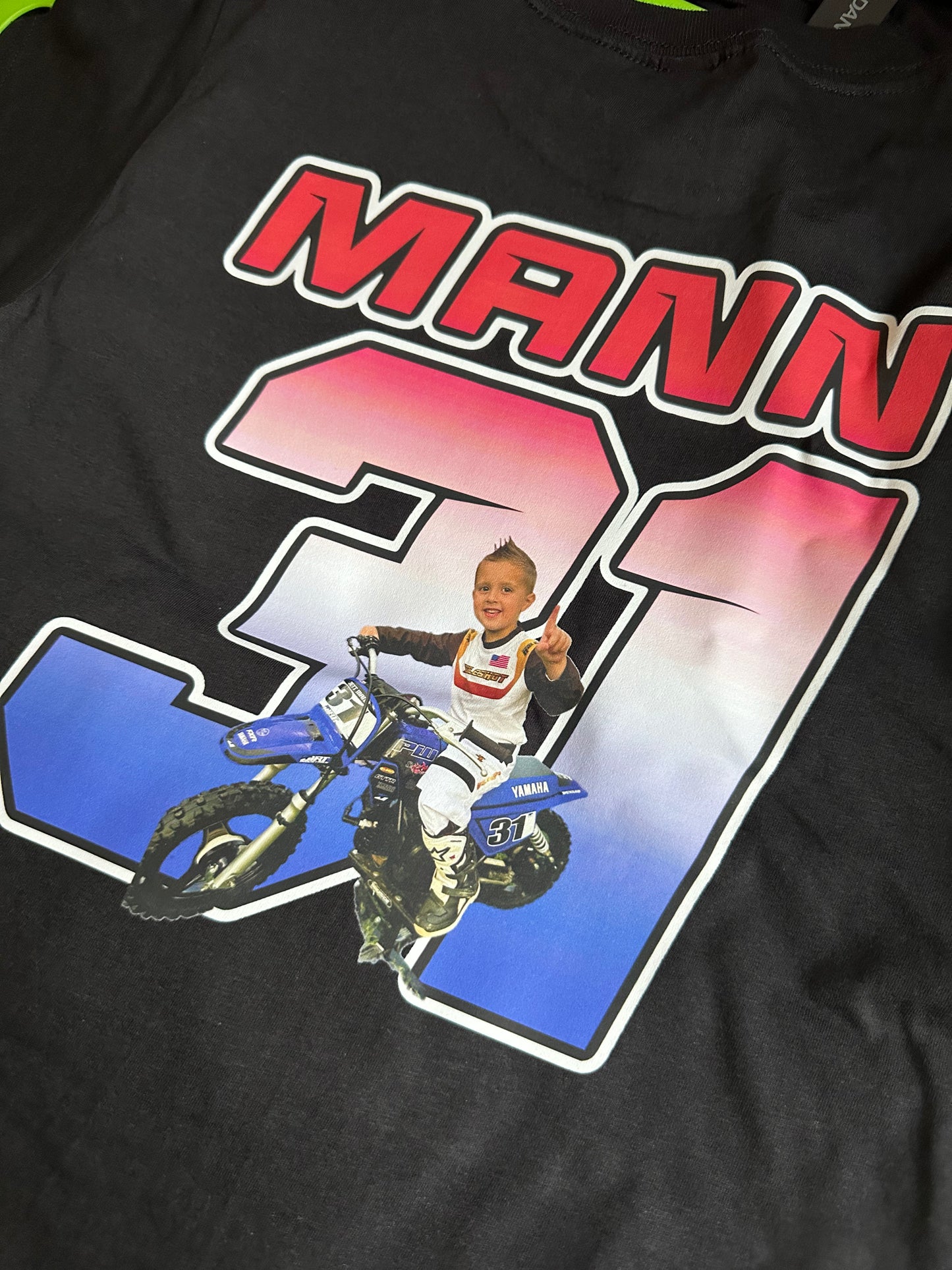 Custom Rider Photo with Number