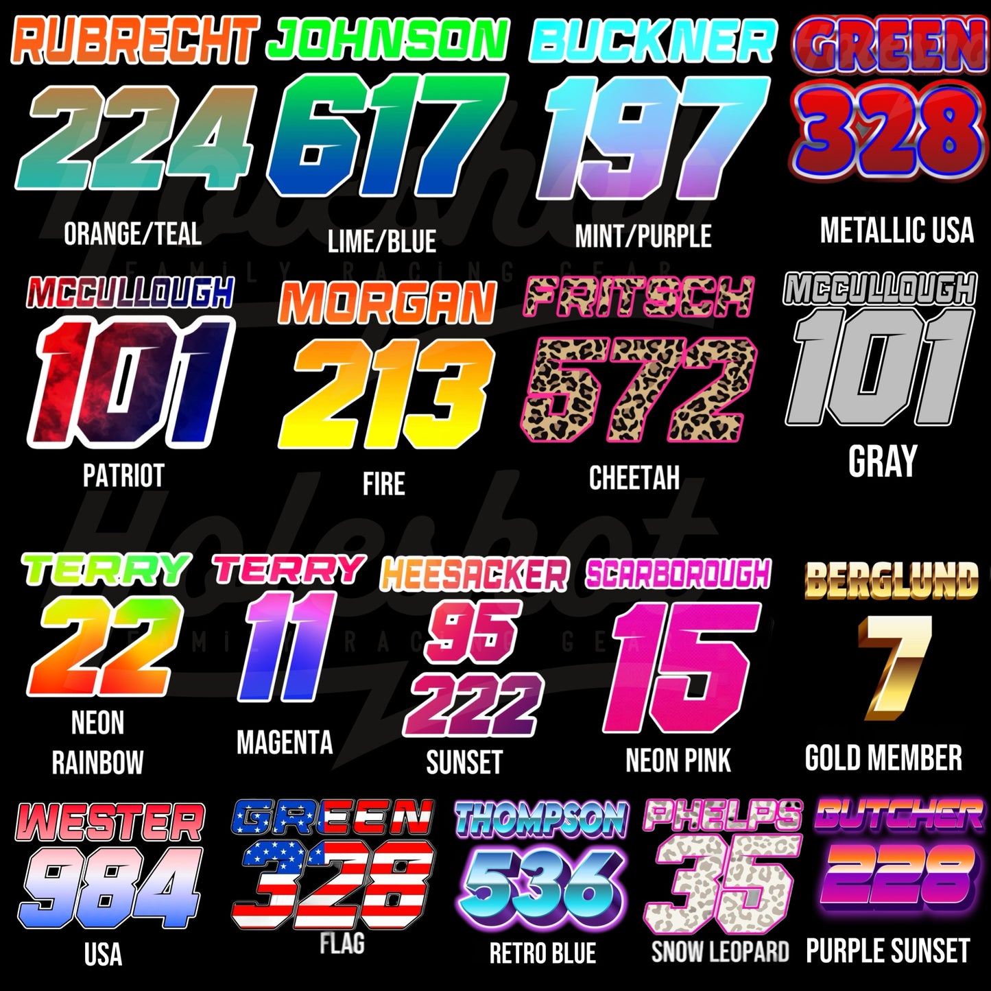 Custom Rider Photo with Number