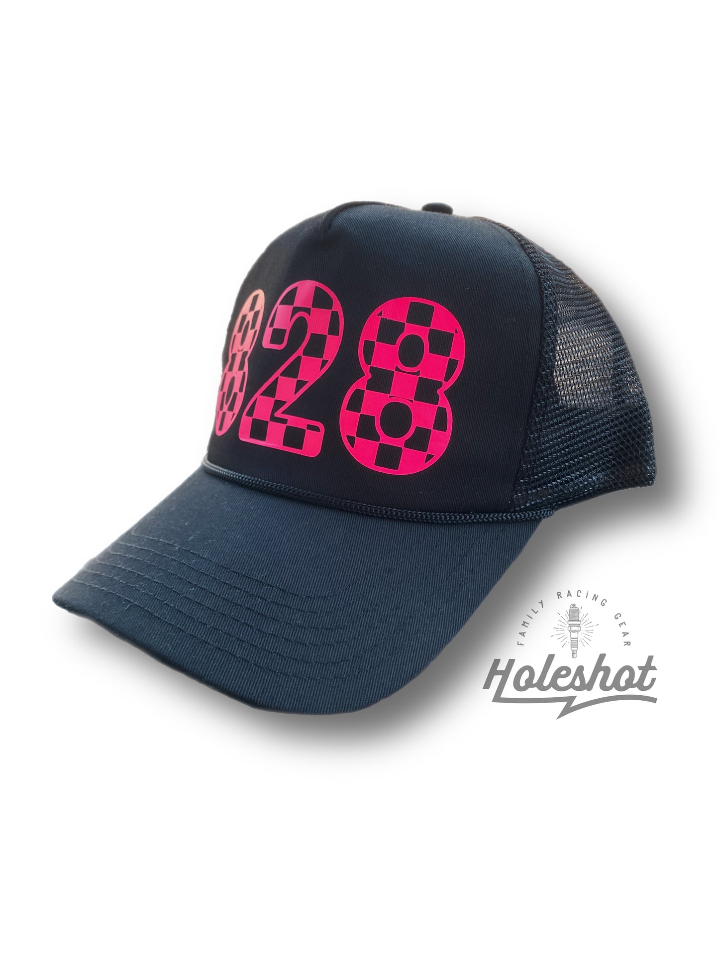 Checkered Design Trucker Hat