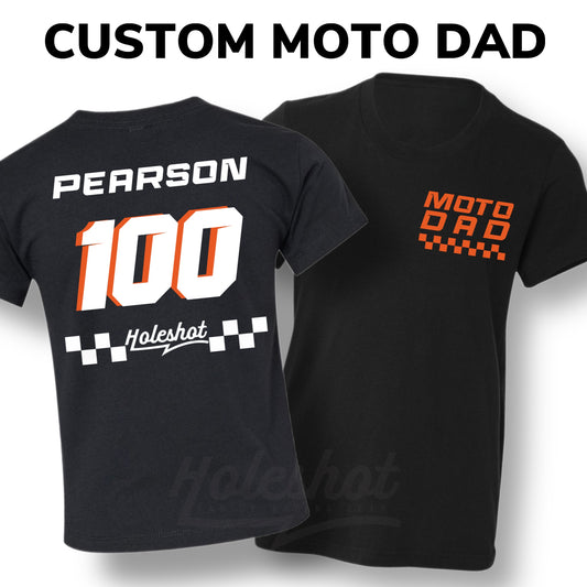 Custom Moto Dad tee